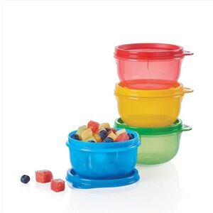 Tupperware Ideal Lit’l Bowls - set of 4 in primary colors